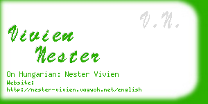 vivien nester business card